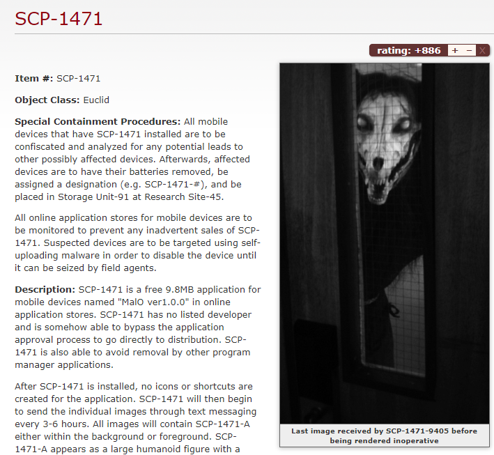 Description: SCP-1471 is a free 9.8MB application for mobile